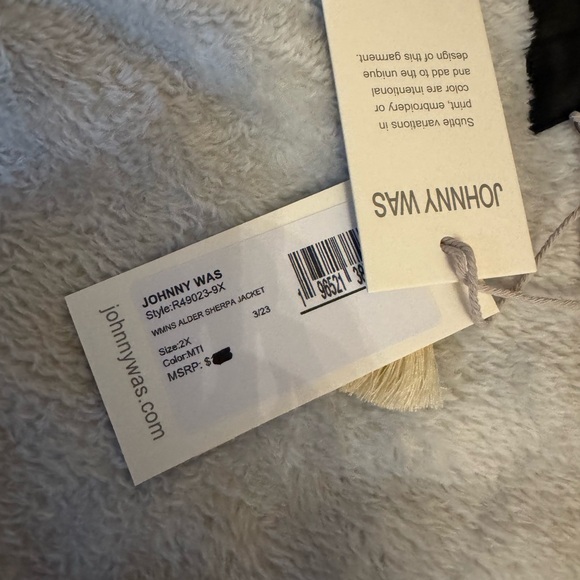 NWT Johnny Was Woman’s Alder Sherpa Jacket - Picture 9 of 10